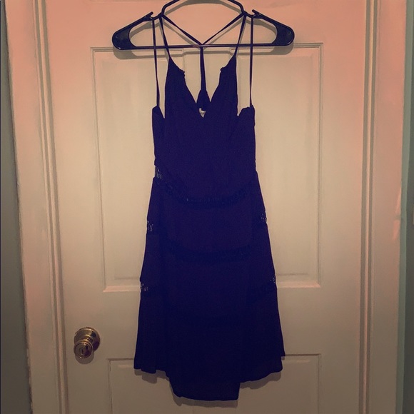 Blue halter dress from Nikibiki Lavender. - Picture 1 of 5
